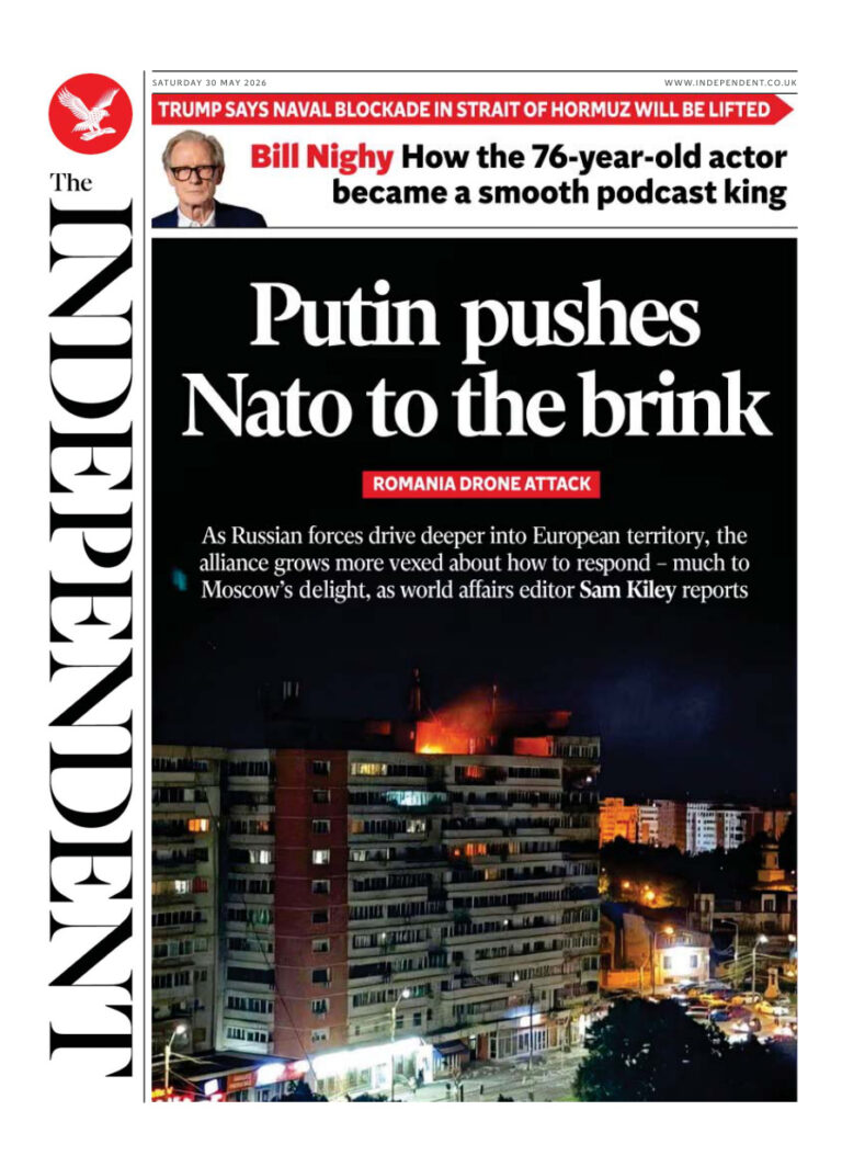 The Independent May 30 2026 The Independent Kitap Kapağı