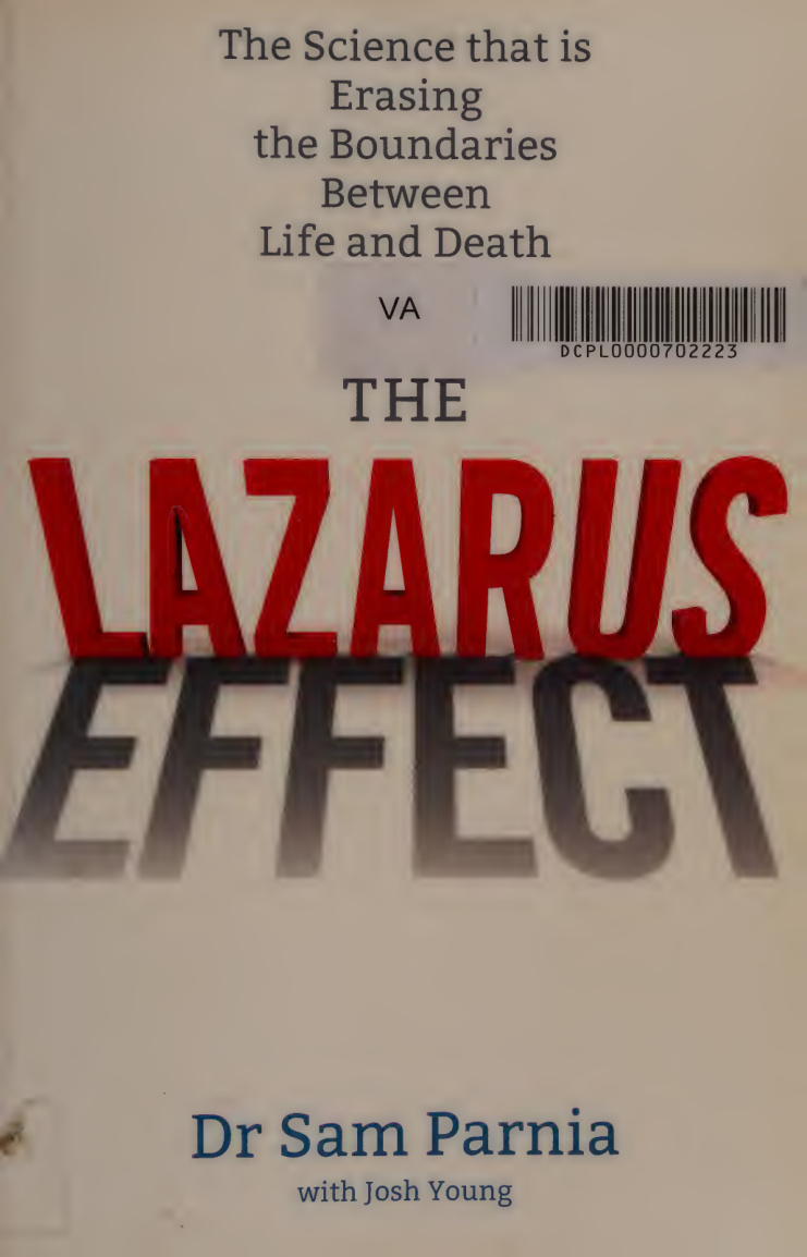 The Lazarus Effect Sam Parnia Kitap Kapağı