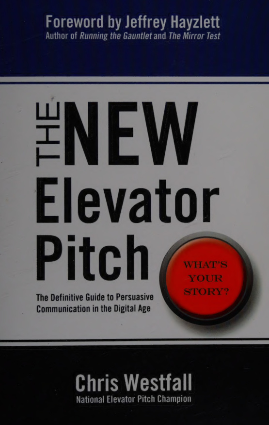 The NEW Elevator Pitch Chris Westfall Kitap Kapağı
