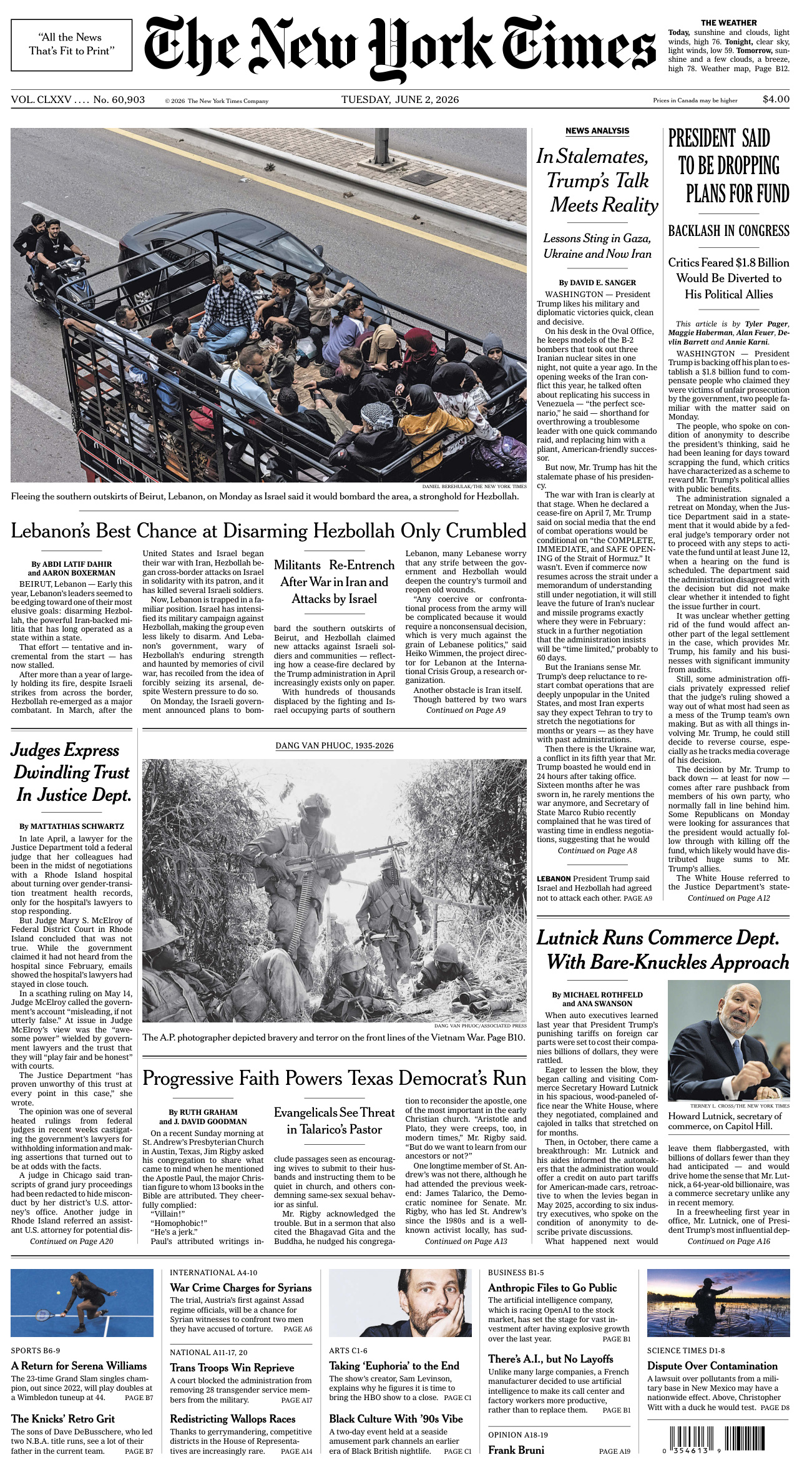 The New York Times - June 02, 2026 PDF Download