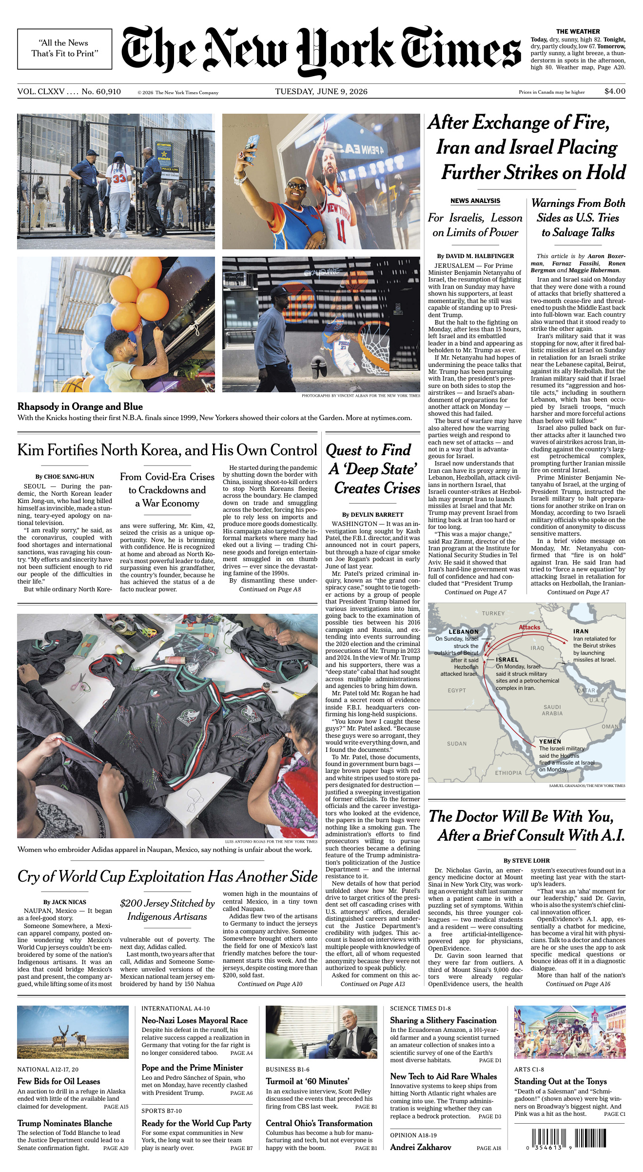 The New York Times 09 June 2026 The New York Times Kitap Kapağı