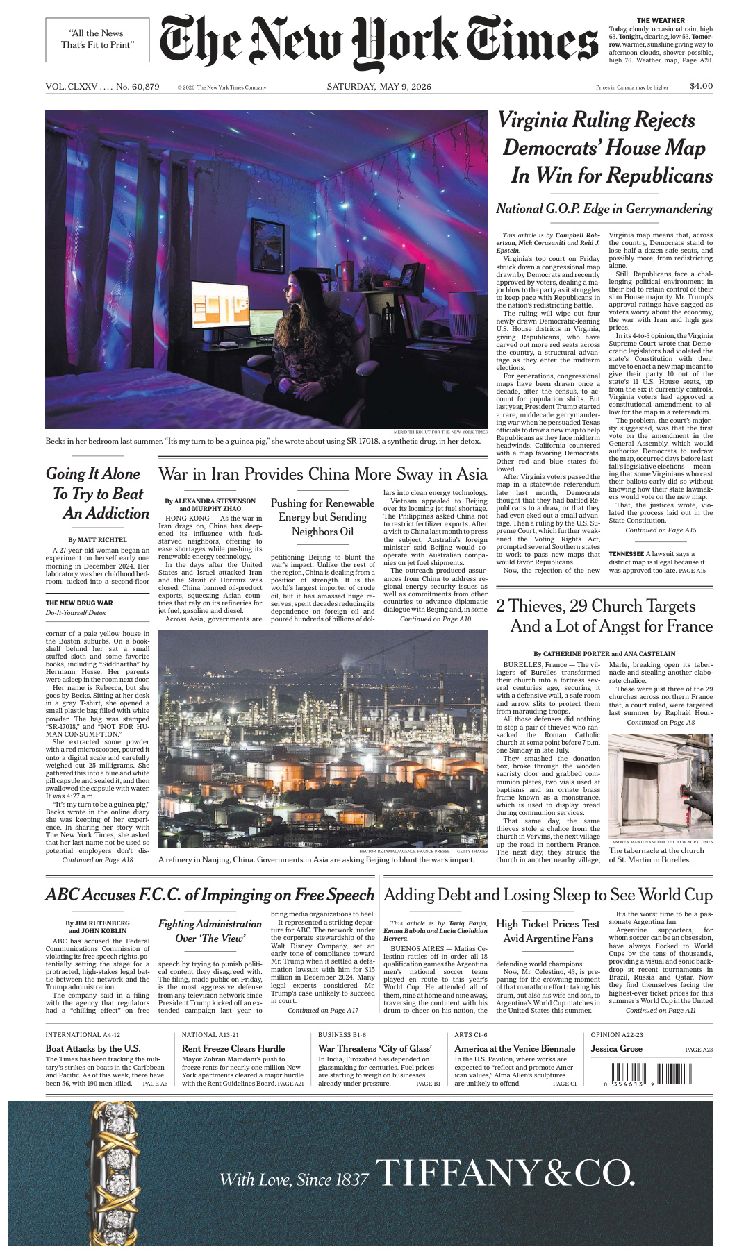 The New York Times 09 May 2026 The New York Times Kitap Kapağı