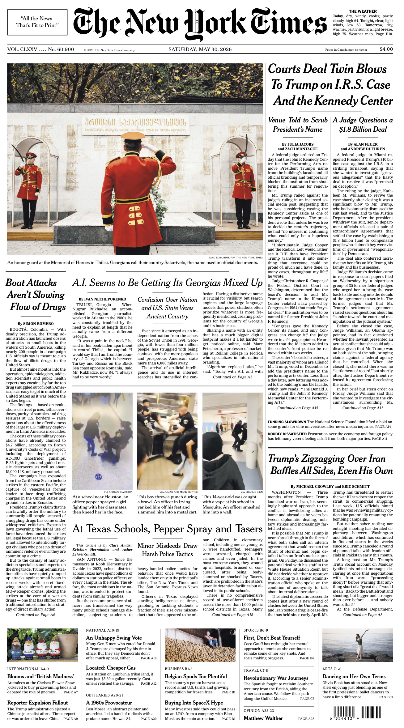 The New York Times 30 May 2026 The New York Times Kitap Kapağı
