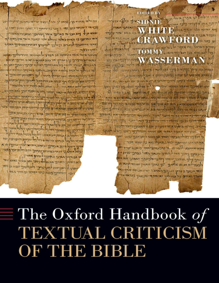 The Oxford Handbook of Textual Criticism of the Bible Sidnie White Crawford Kitap Kapağı