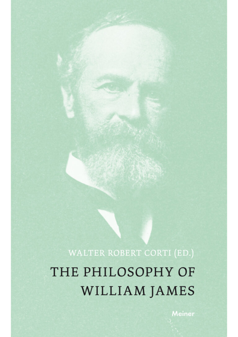 The Philosophy of William James German Edition Walter Robert Corti Kitap Kapağı