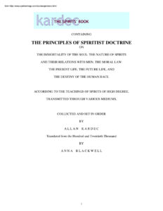 The Spirits Book Alan Kardec Kitap Kapağı