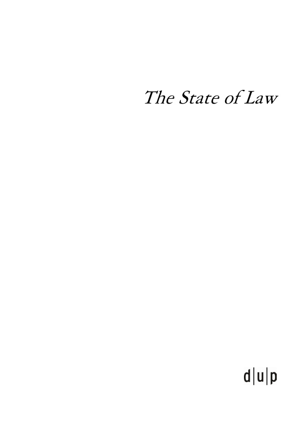 The State of Law German Edition Ulrich von Alemann Kitap Kapağı