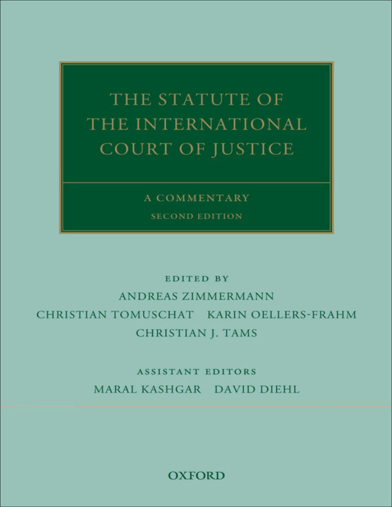 The Statute of the International Court of Justice A Commentary ANDREAS ZIMMERMANN Kitap Kapağı