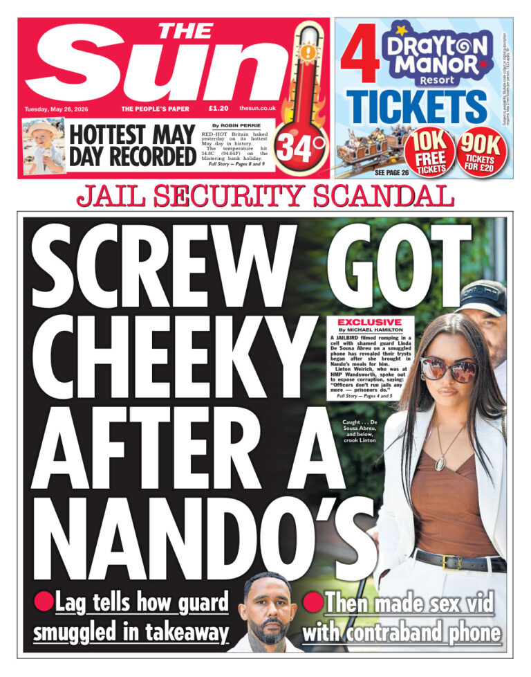 The Sun UK May 26 2026 The Sun UK Kitap Kapağı