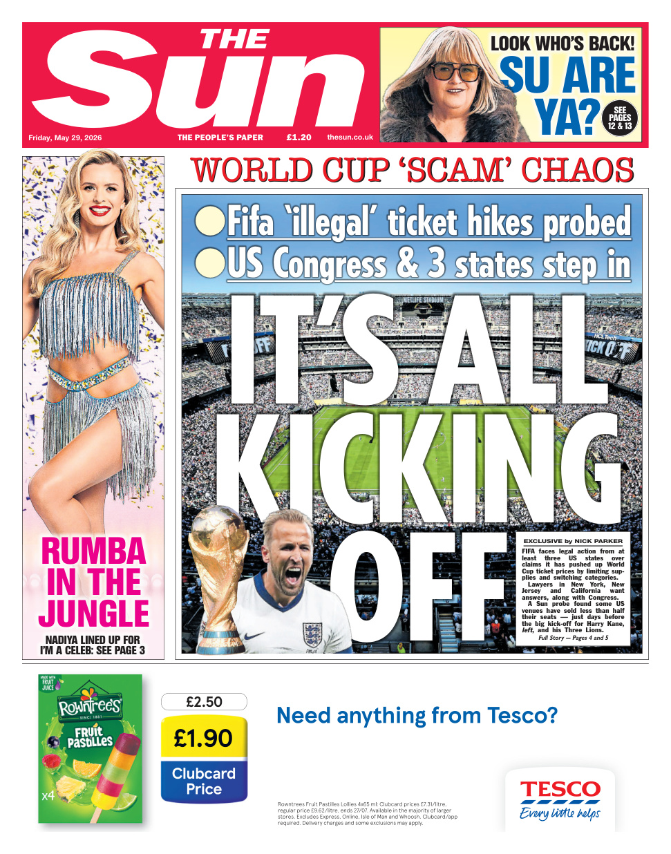 The Sun UK May 29 2026 The Sun UK Kitap Kapağı