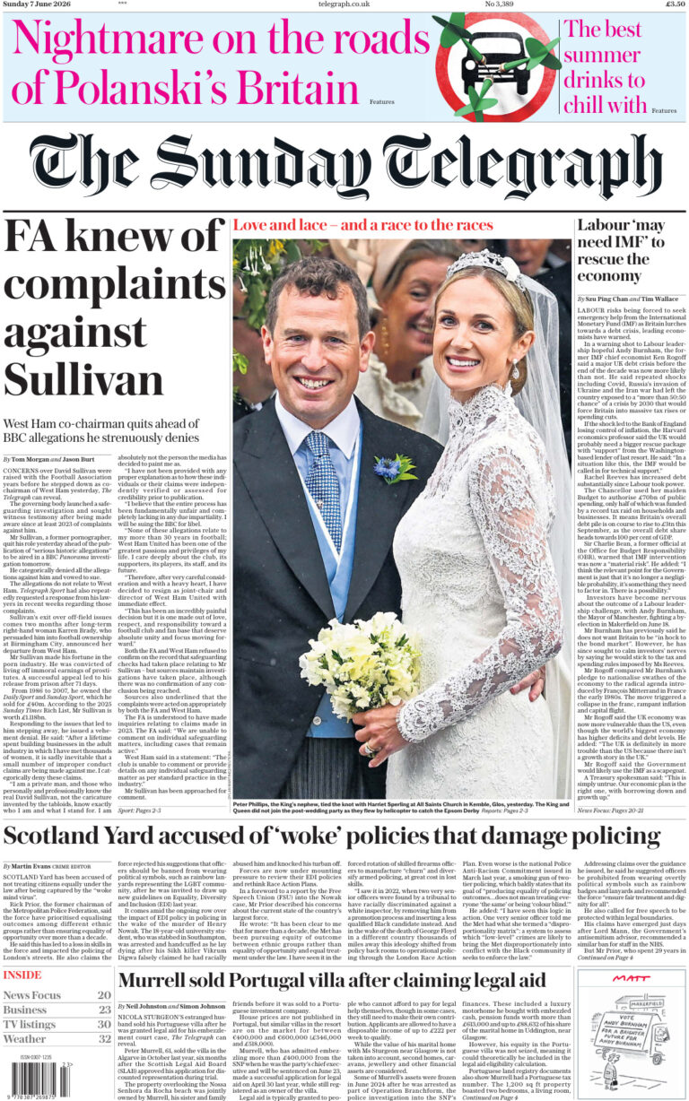 The Sunday Telegraph June 07 2026 The Sunday Telegraph Kitap Kapağı