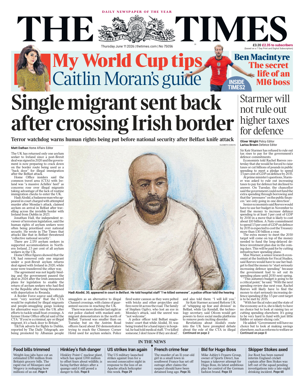 The Times June 11 2026 The Times Kitap Kapağı