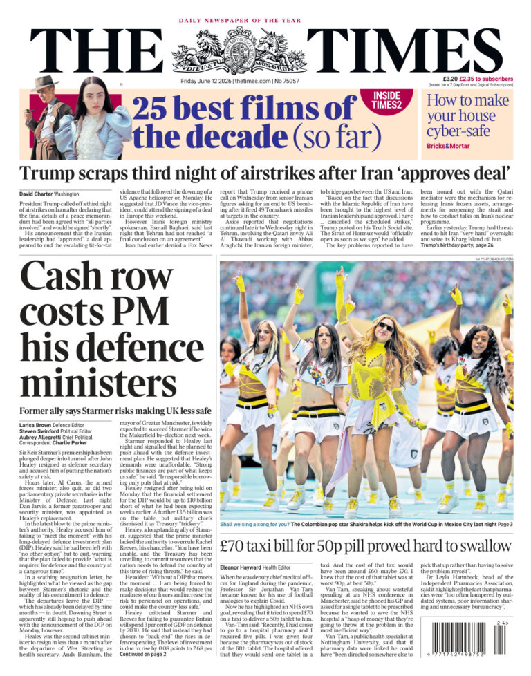 The Times June 12 2026 The Times Kitap Kapağı