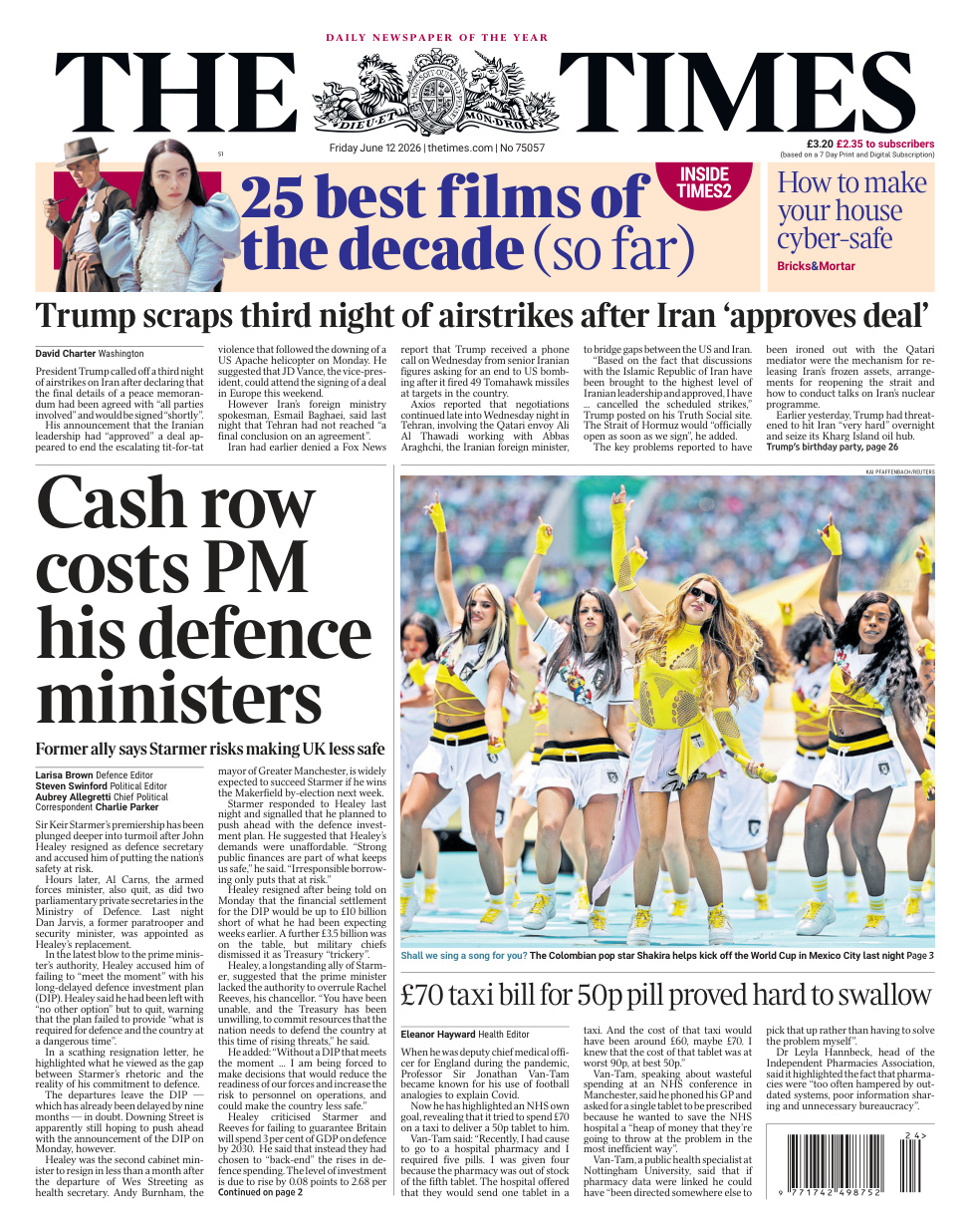 The Times June 12 2026 The Times Kitap Kapağı