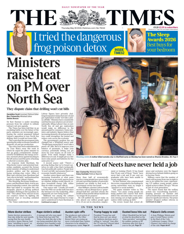 The Times May 28 2026 The Times Kitap Kapağı
