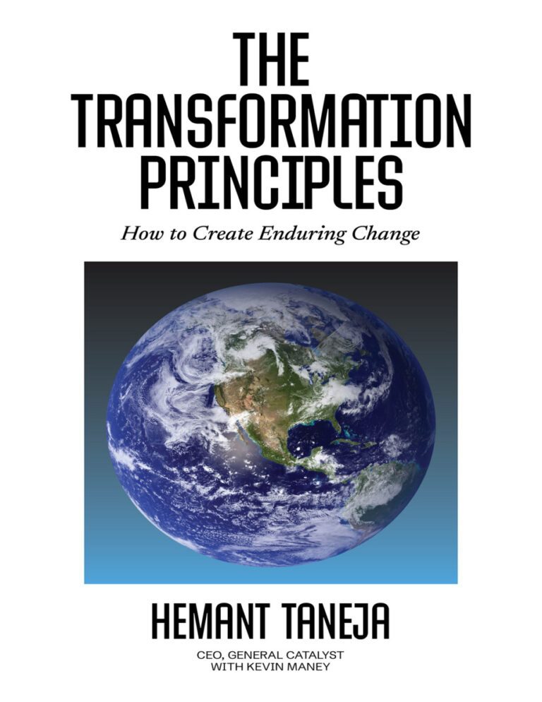 The Transformation Principles How to Create Enduring Change Hemant Taneja Kitap Kapağı
