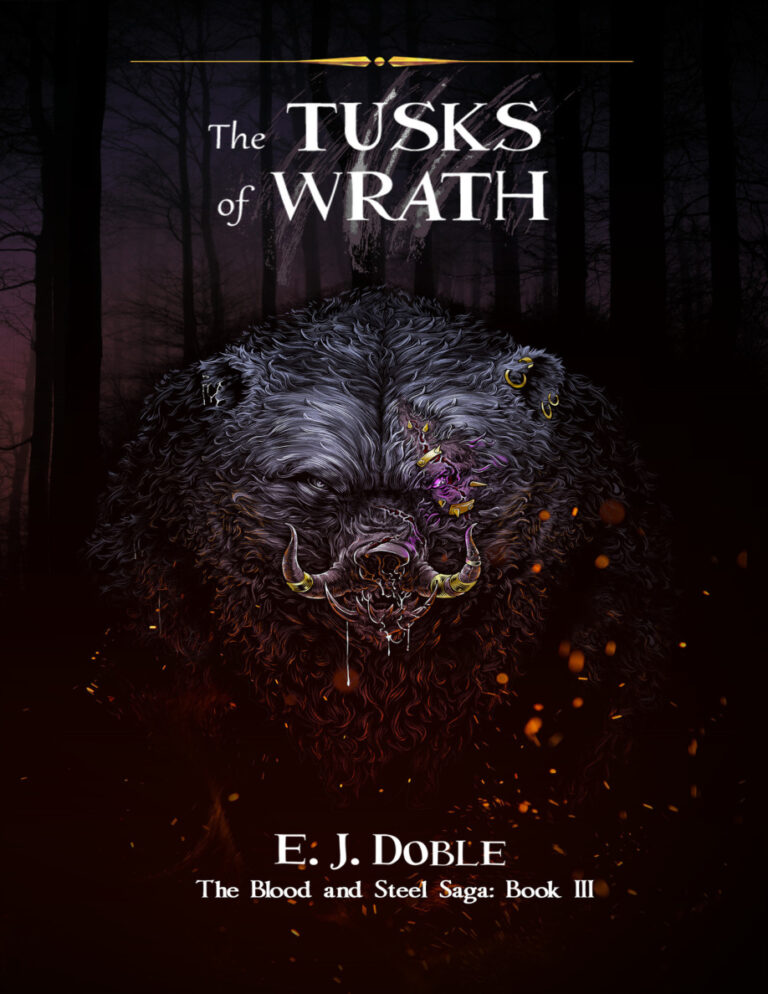 The Tusks of Wrath E J Doble Kitap Kapağı