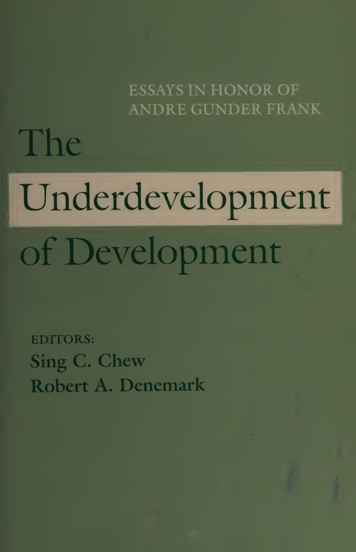The Underdevelopment of Development Andre Frank Gunder Kitap Kapağı