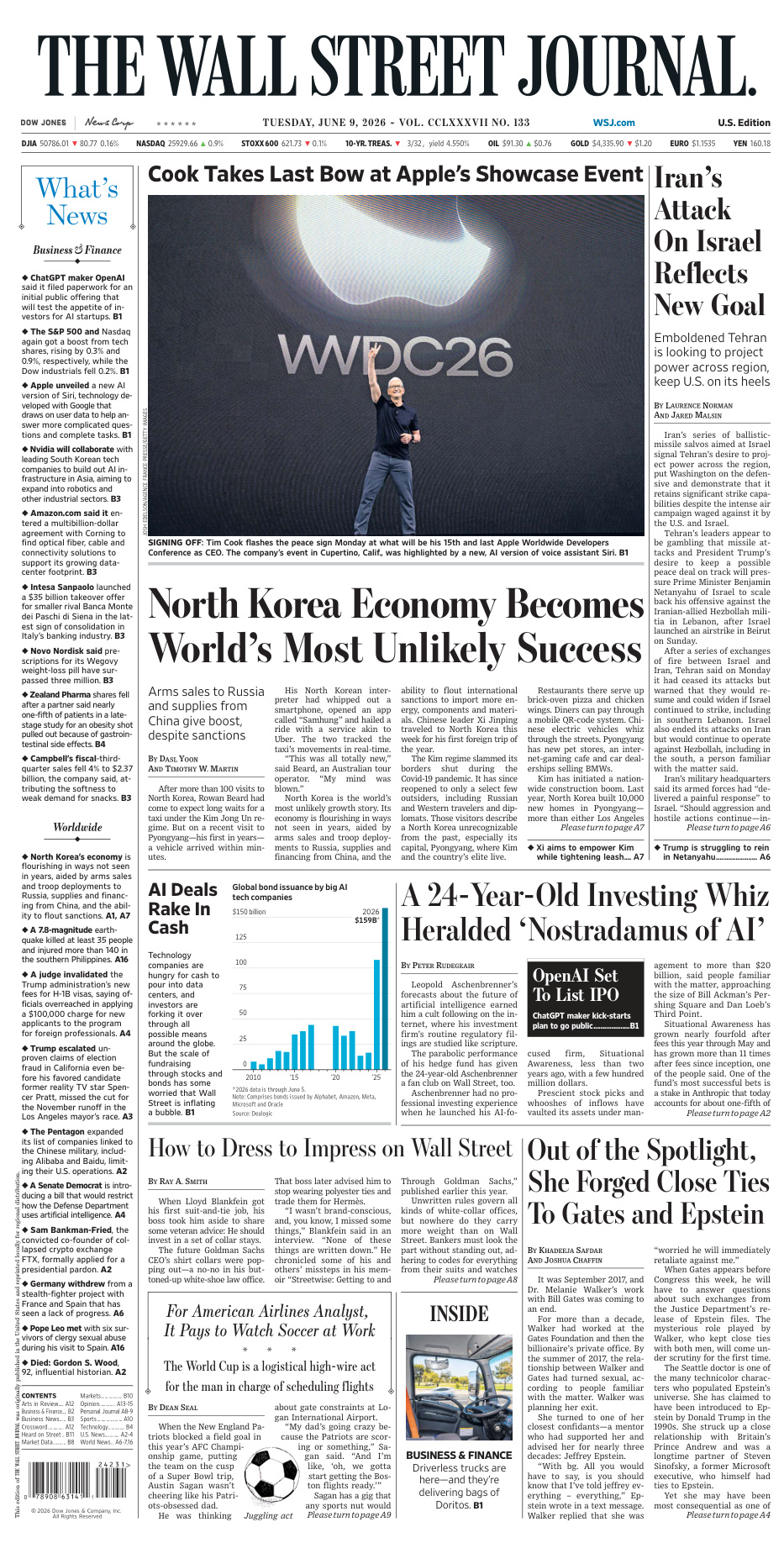 The Wall Street Journal June 09 2026 The Wall Street Journal Kitap Kapağı