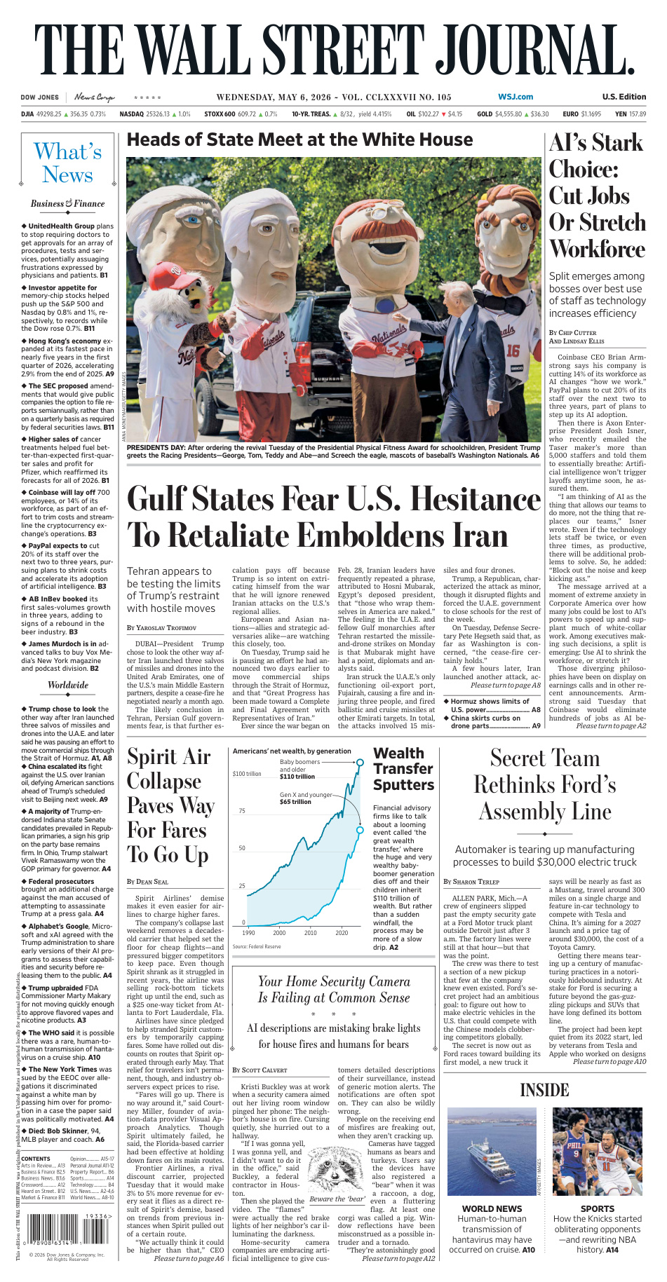 The Wall Street Journal May 6 2026 The Wall Street Journal Kitap Kapağı