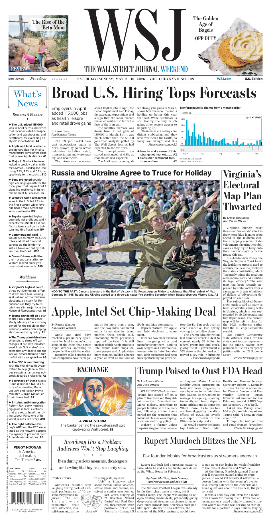 The Wall Street Journal Weekend May 0910 2026 The Wall Street Journal Weekend Kitap Kapağı