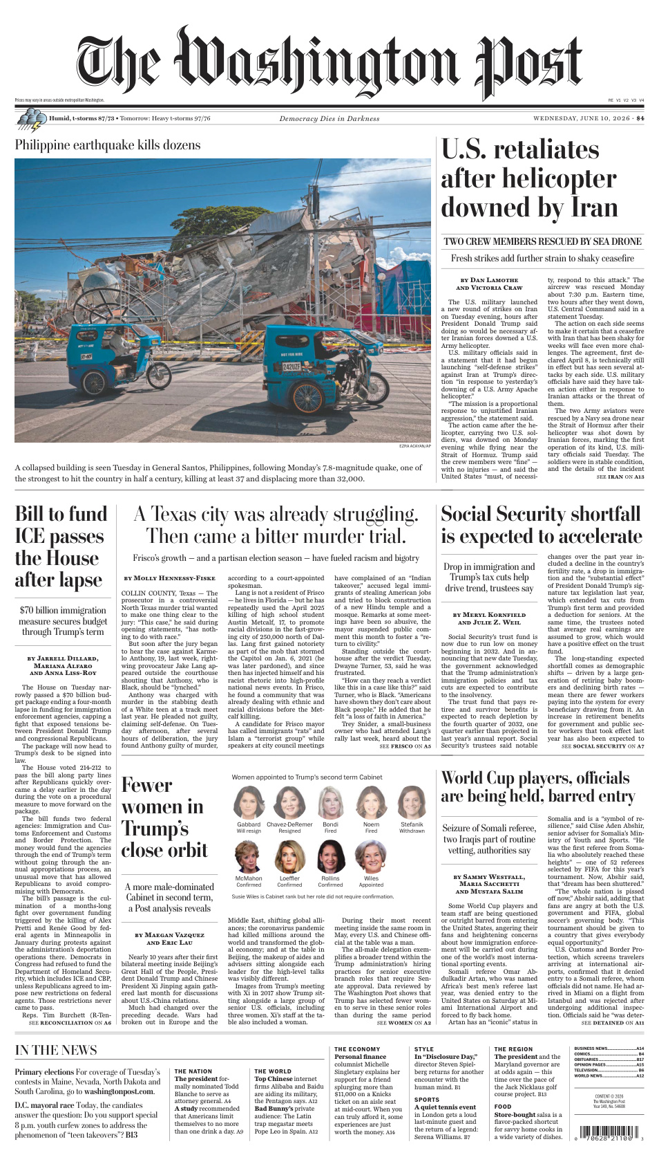 The Washington Post July 10 2026 The Washington Post Kitap Kapağı