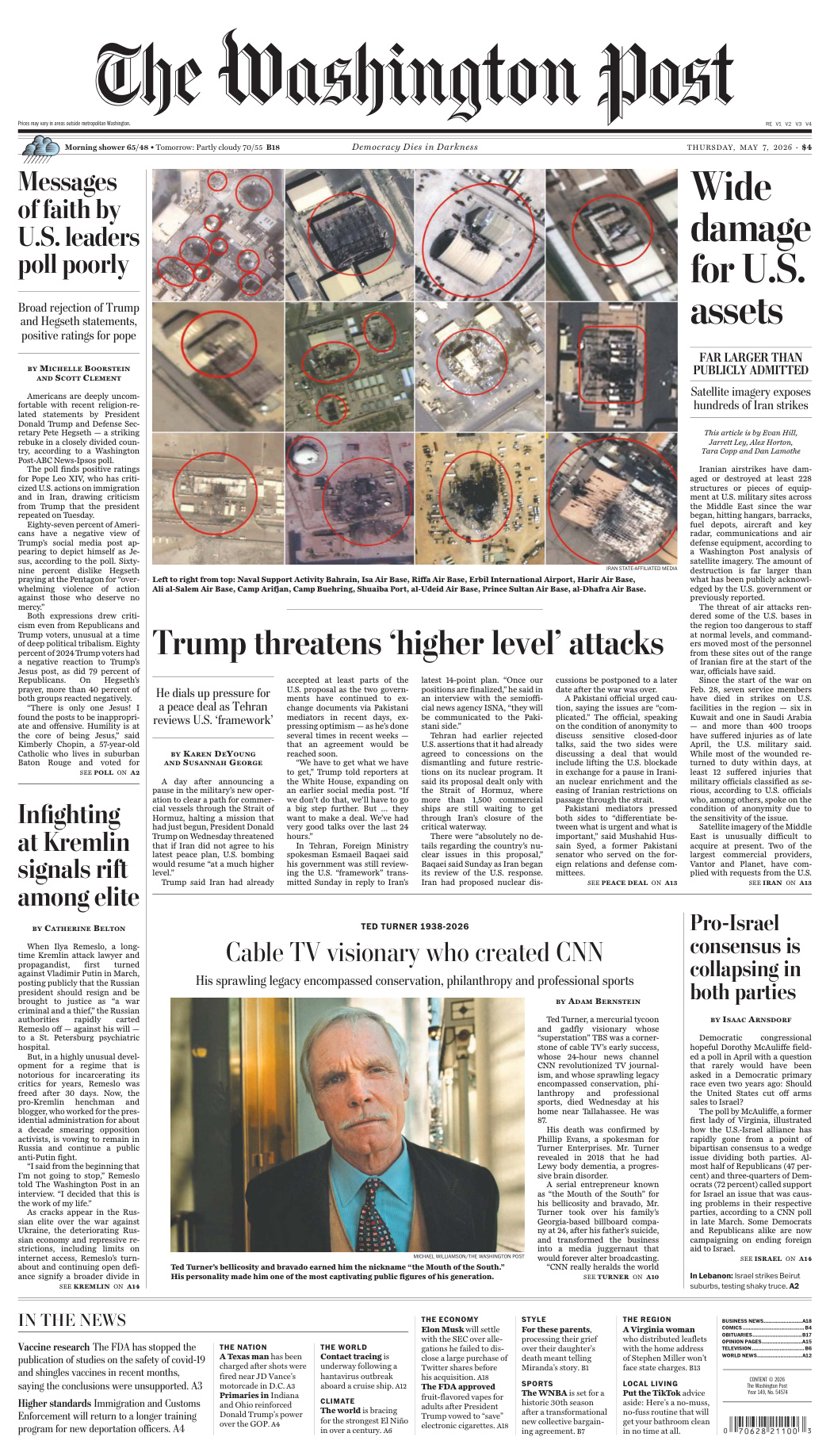 The Washington Post May 07 2026 The Washington Post Kitap Kapağı