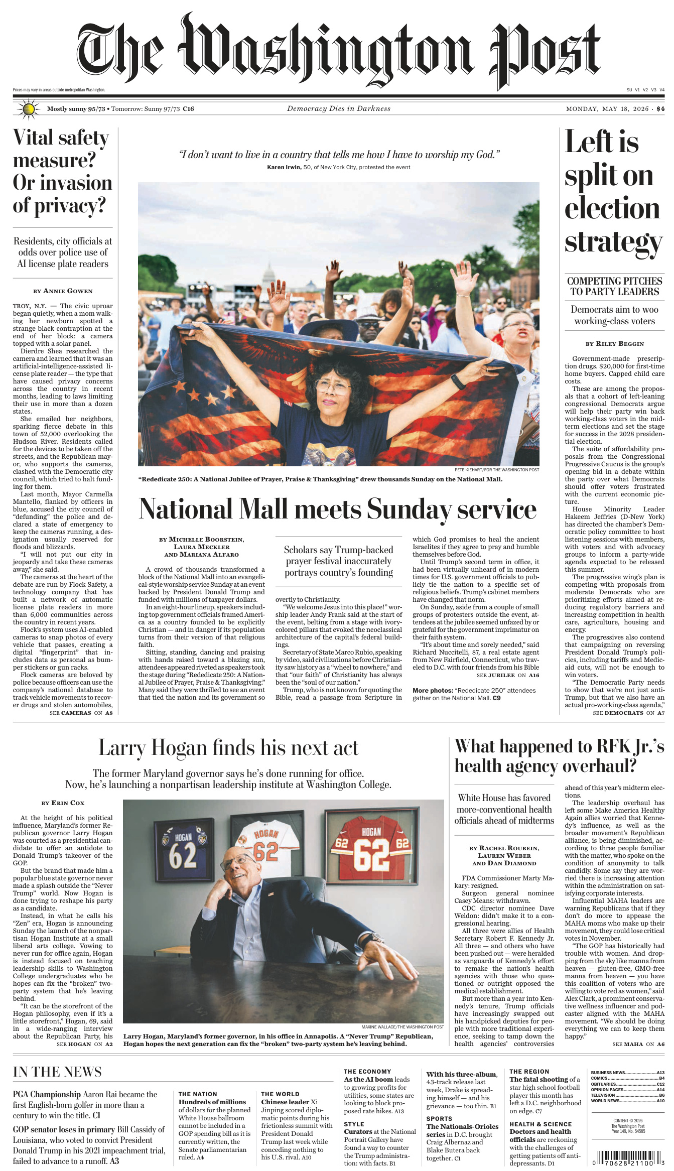 The Washington Post May 18 2026 The Washington Post Kitap Kapağı