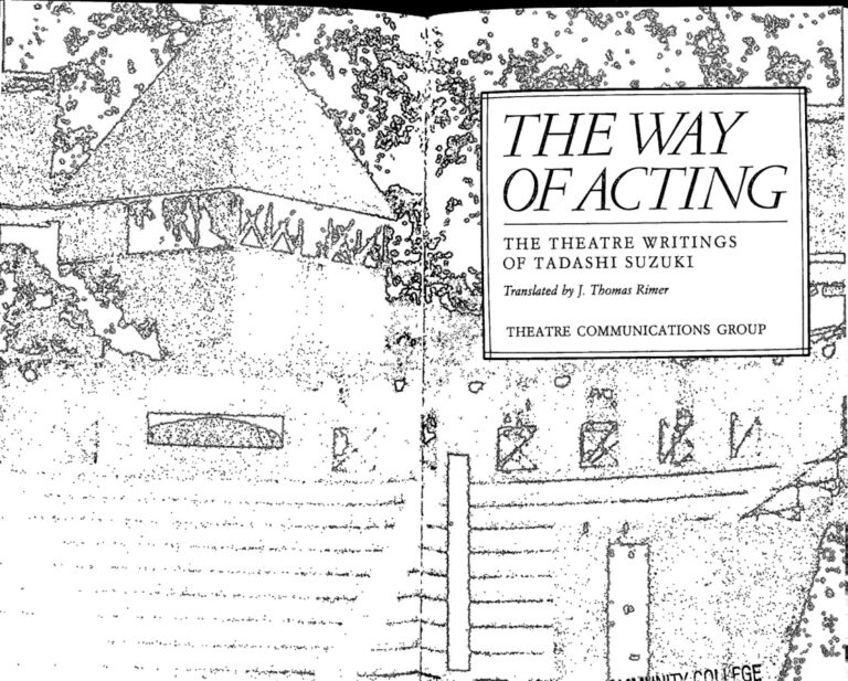 The Way of Acting The Theatre Writings of Tadashi Suzuki Tadashi Suzuki Kitap Kapağı