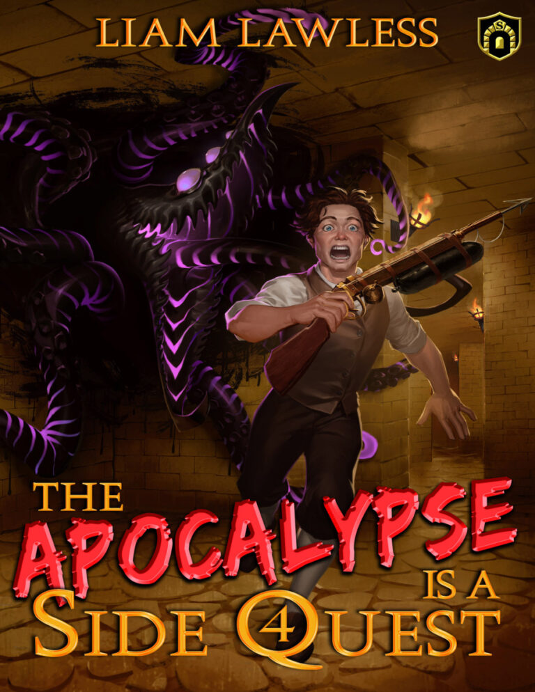 The apocalypse is a side quest book four Liam lawless Kitap Kapağı