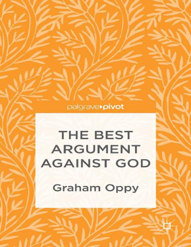 The best argument against God Graham Oppy Kitap Kapağı
