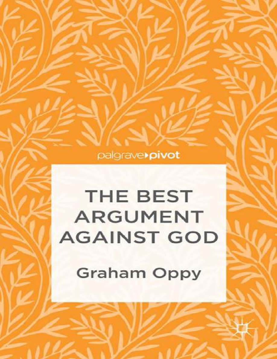 The best argument against God Graham Oppy Kitap Kapağı
