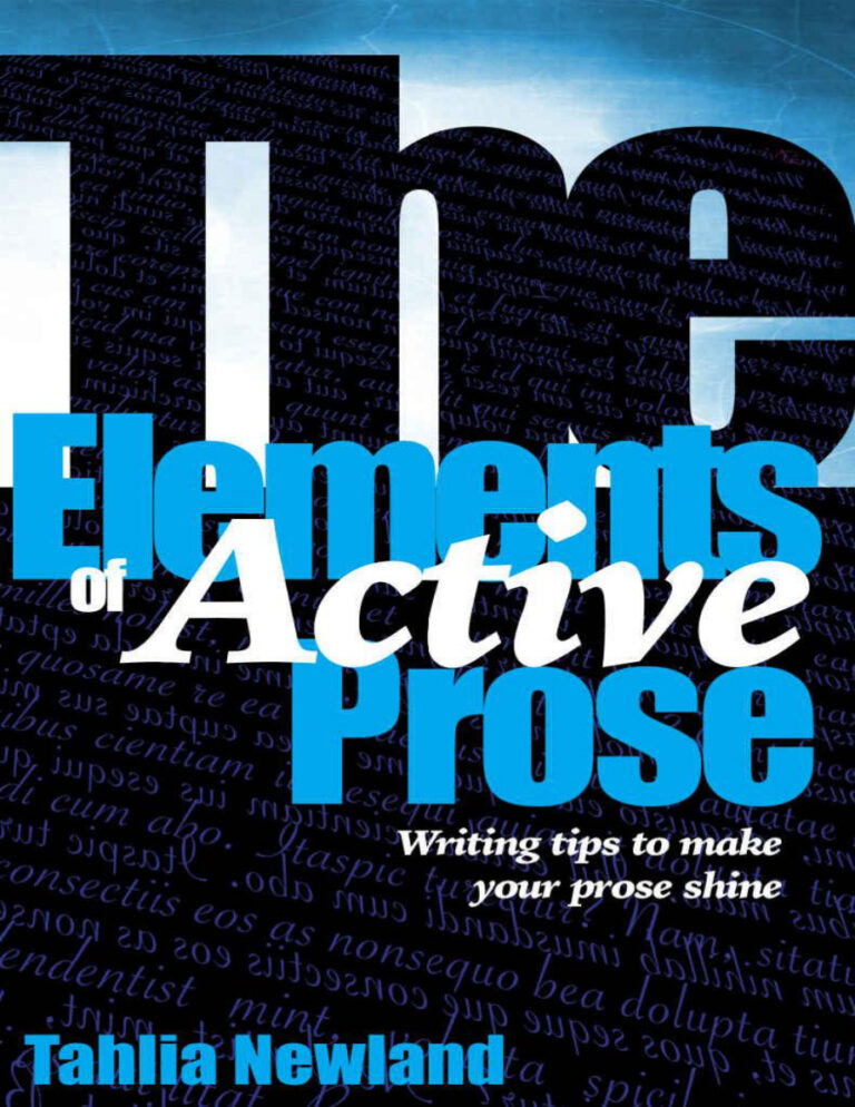 The elements of active prose Tahlia Newland Kitap Kapağı