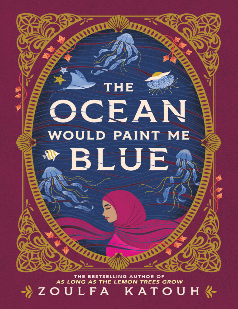 The ocean would paint me blue Zoulfa Katouh Kitap Kapağı