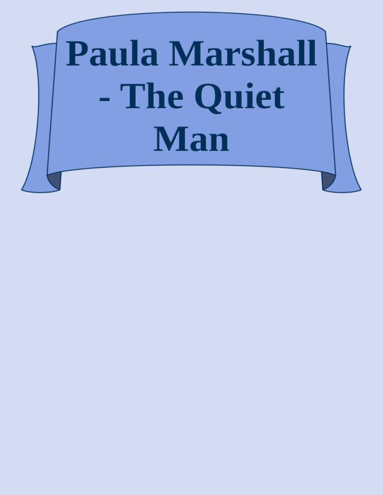The quiet man Paula Marshall Kitap Kapağı