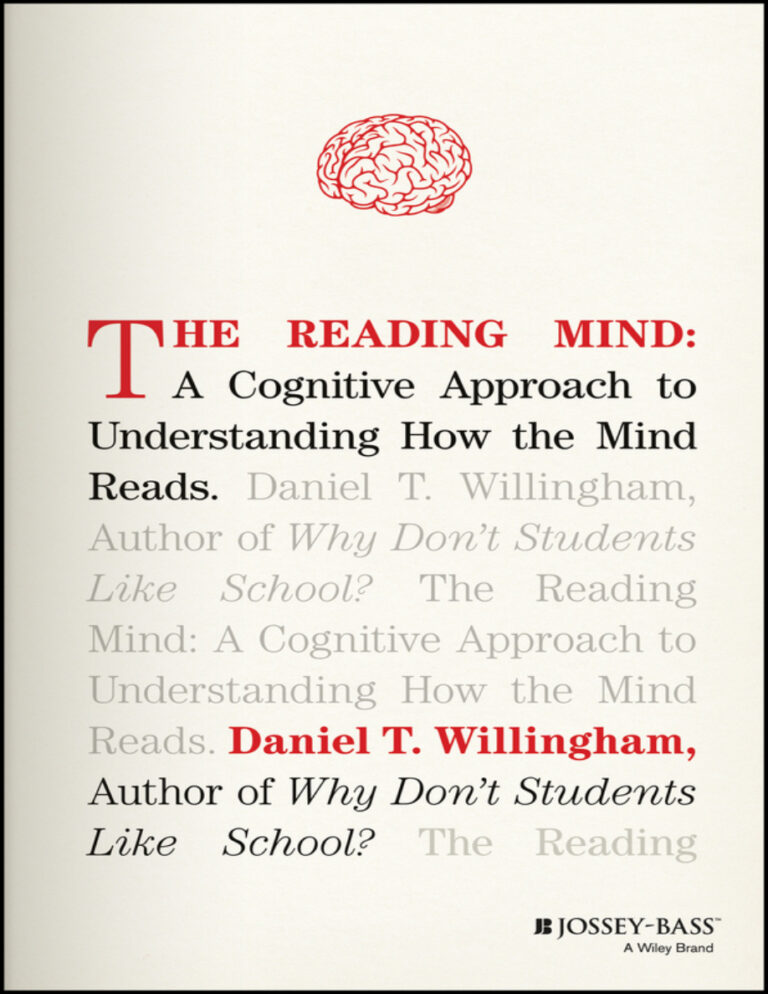 The reading mind Daniel Willingham Kitap Kapağı