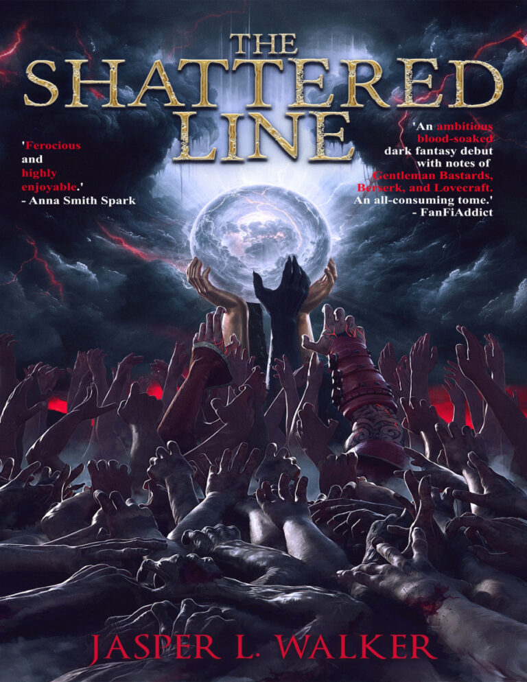 The shattered line Jasper L Walker Kitap Kapağı