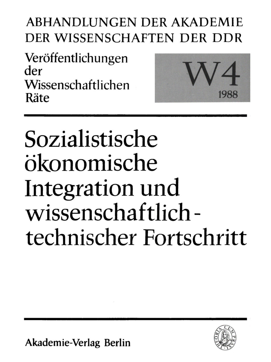 Theoretische Fragen der Nutzung der sozialistischen okonomischen Integration German Edition Helmut Koziolek Kitap Kapağı