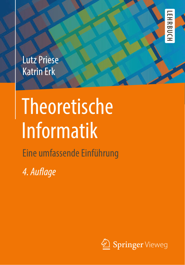 Theoretische Informatik German Edition Lutz Priese Kitap Kapağı