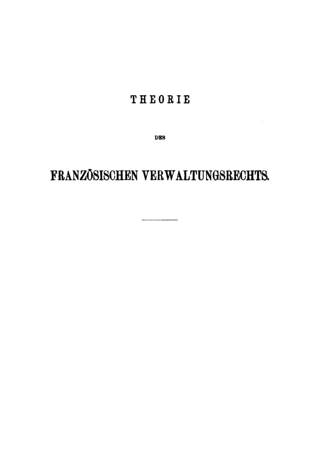 Theorie des franzosischen Verwaltungsrechts German Edition Otto Mayer Kitap Kapağı