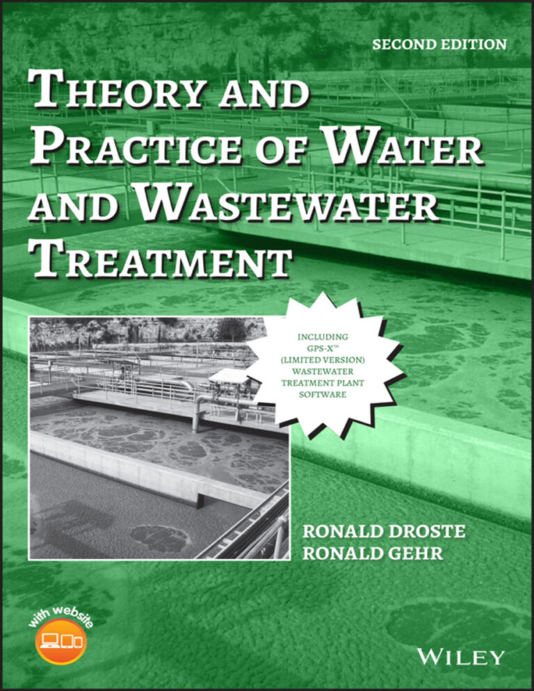 Theory and ractice of Water and Wastewater Treatment Second Edition Ronald Droste Kitap Kapağı