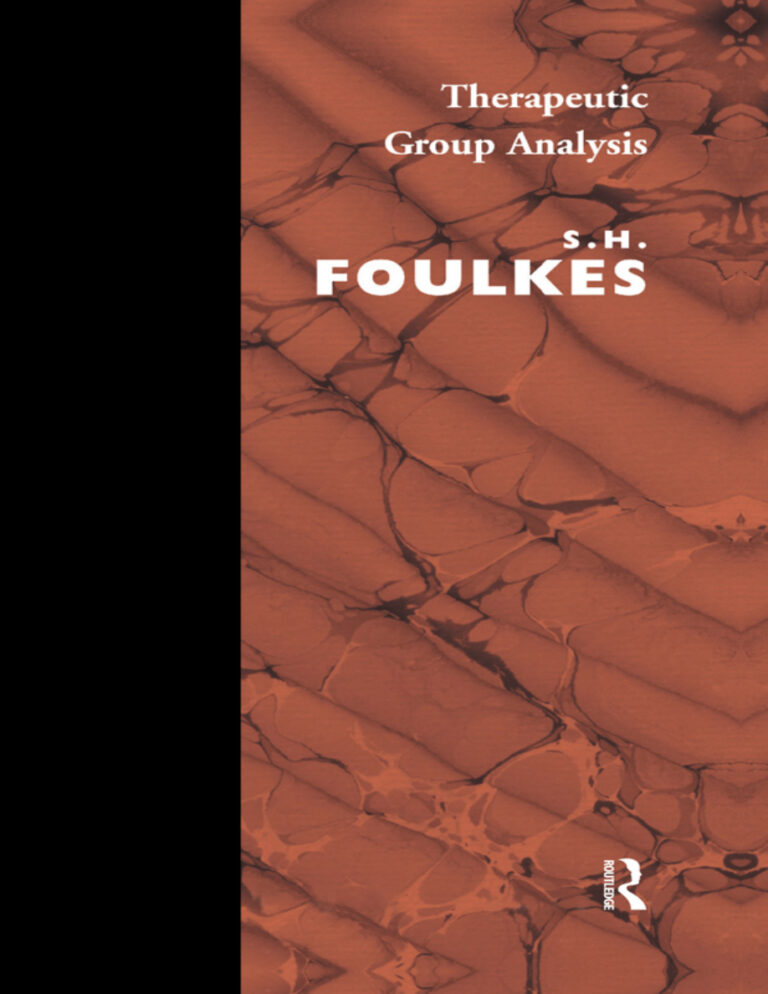 Therapeutic group analysis S H Foulkes Kitap Kapağı