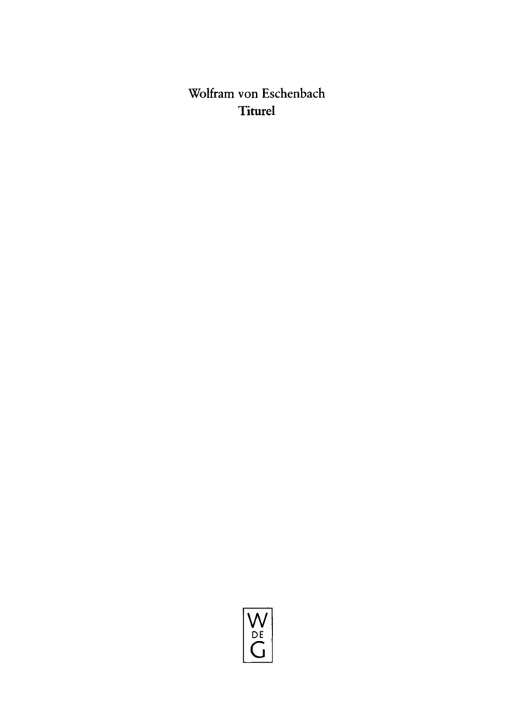 Titurel German Edition Wolfram von Eschenbach Kitap Kapağı