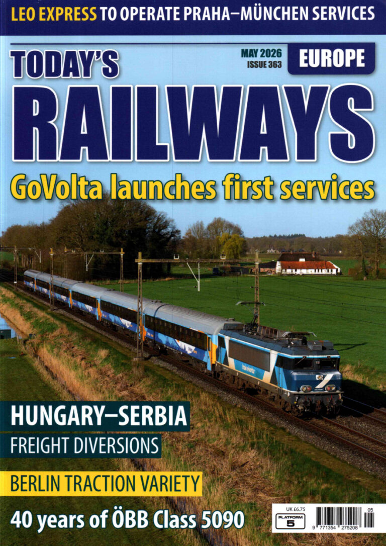 Todays Railways Europe Issue 363 May 2026 Todays Railways Europe Kitap Kapağı