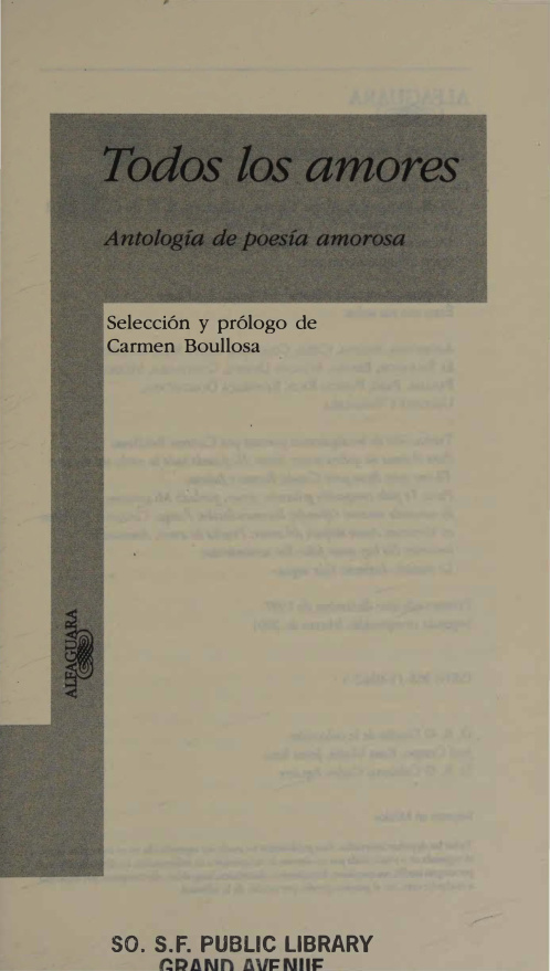 Todos los amores: Antología de poesía amorosa PDF Download
