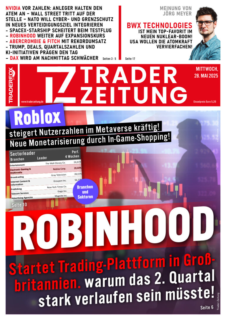 Trader Zeitung 28 Mai 2025 GER Trader Zeitung Kitap Kapağı