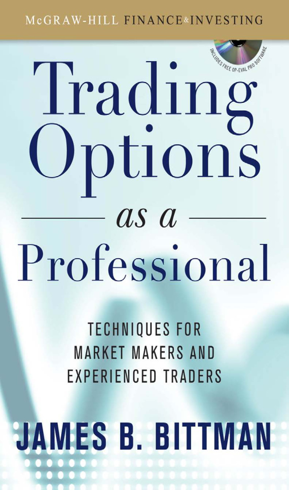 Trading Options as a Professional James Bittman Kitap Kapağı