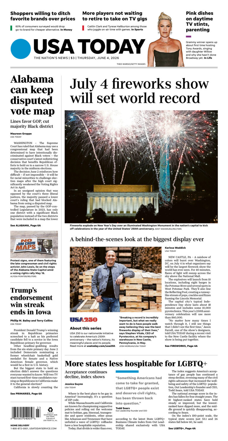 USA Today June 04 2026 USA Today Kitap Kapağı