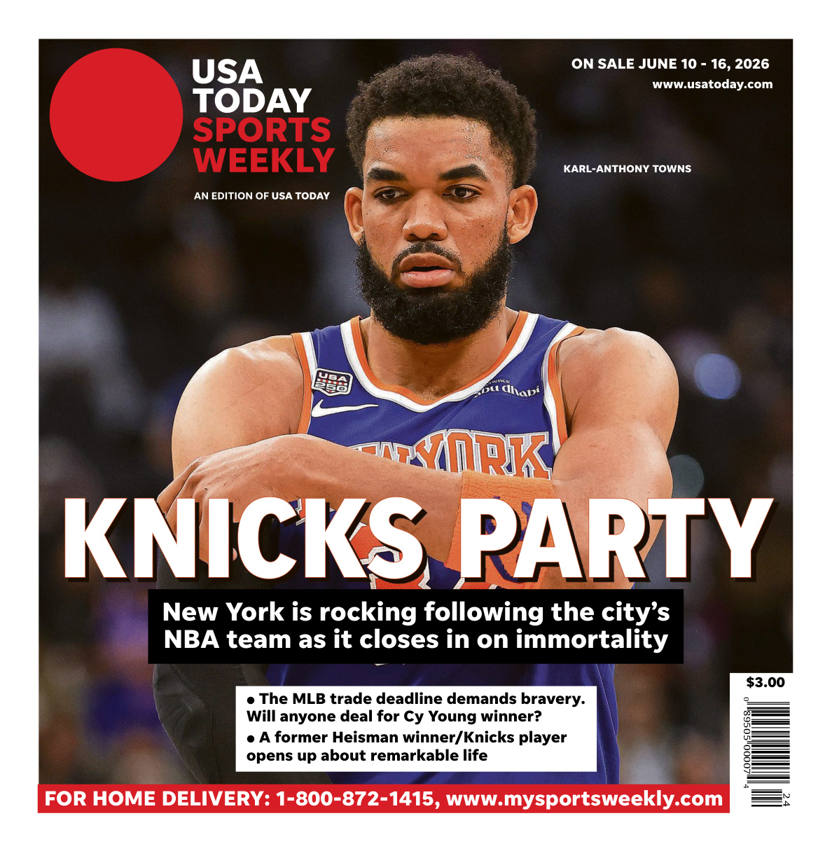 USA Today Sports Weekly June 10 16 2026 USA Today Sports Weekly Kitap Kapağı