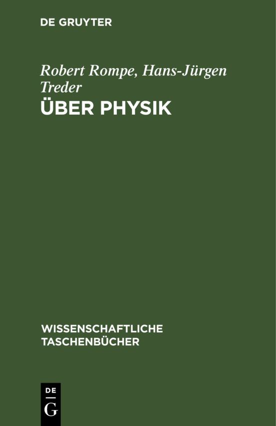 Uber Physik German Edition Robert Rompe Kitap Kapağı